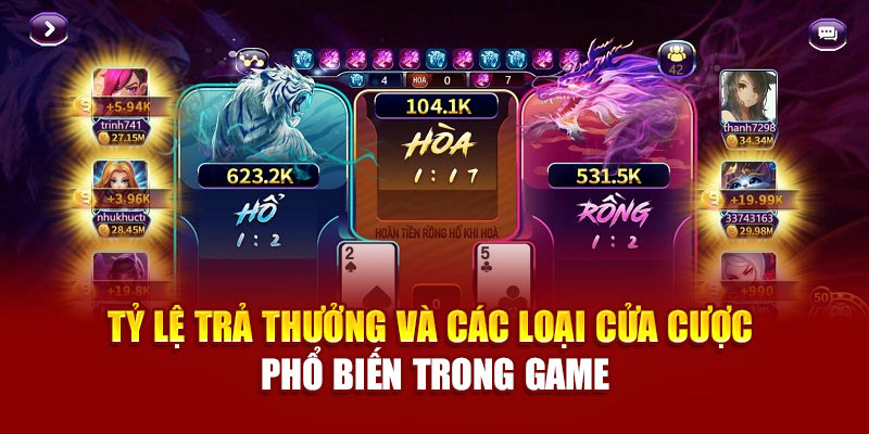 Người chơi có thể dễ dàng theo dõi cầu, thống kê kết quả tại mọi bàn chơi Rồng Hổ B8B