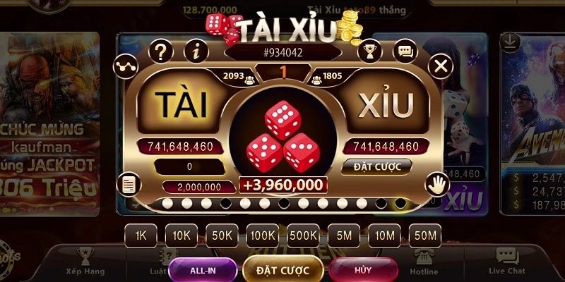 Thiết kế tối giản, nhanh gọn giúp người chơi tập trung vào quyết định cược, không bị phân tâm